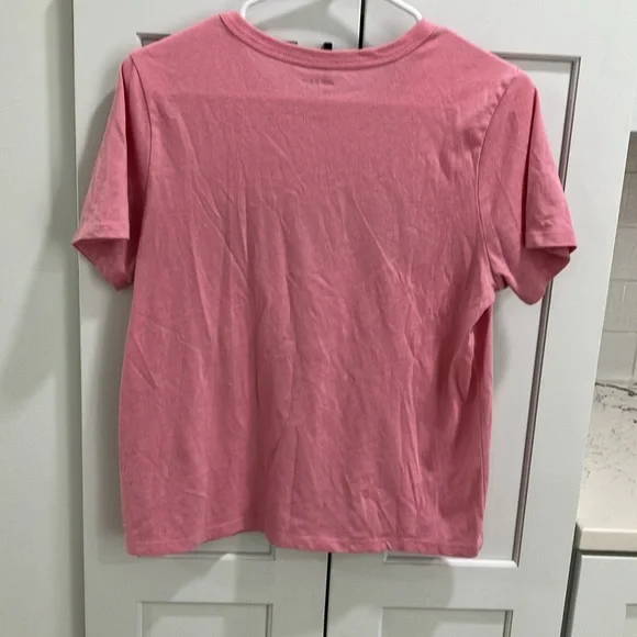 Old Navy Women's Pink Barbie Short Sleeve Graphic Tee Shirt Top - Picture 2 of 5